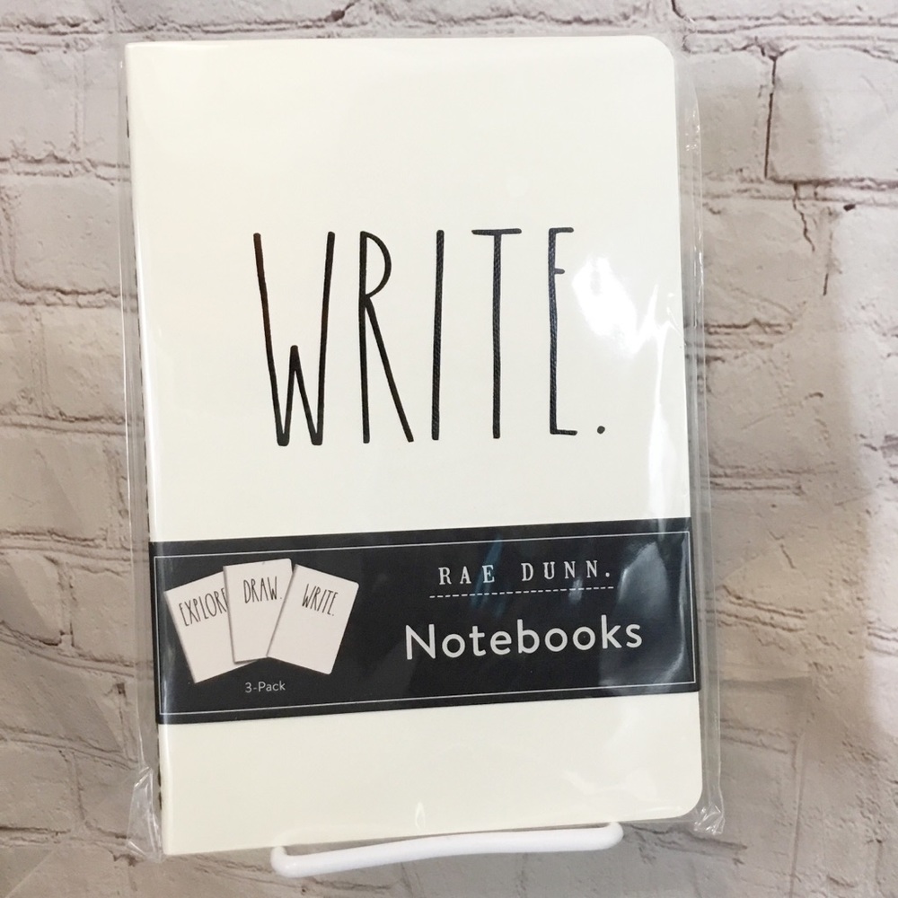 🚨FLASH SALE🚨Rae Dunn “WRITE, DRAW, EXPLORE” notebooks  - 3 Pk